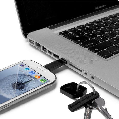 Bluelounge Kii Short USB to Lightning/30-pin Key chain Charge/Sync Cable for iPhone 11/12/13/14 Series - Free Shipping