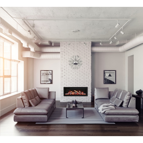 Symmetry Smart 100" Electric Fireplace