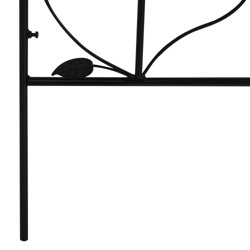 Outsunny 2 Pack Garden Trellis for Climbing Plants, Outdoor Metal Grid Panels with Birds and Leaves, for Roses, Vine Flower, Cucumber, Clematis, 59"