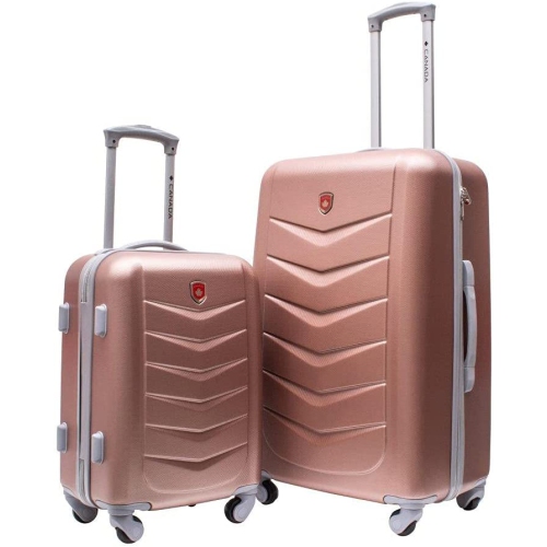 JETSTREAM Canada Collection 26 Inch And 18 Inch Hardside Carry On 2 Piece Luggage Set With Spinner Wheels Lightweight Abs Suitcase