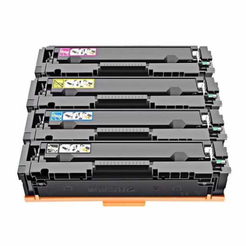 TONER4U  - (With Ic Chip) 4 Color (K, C, M, Y) Toner Cartridge Compatible for HP 414A W2020A, W2021A, W2022A, W2023A, W414X