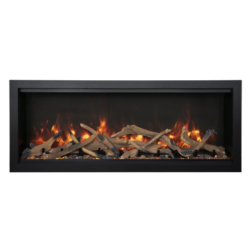Symmetry 42" XT Electric fireplace comes with your choice of Driftwood, Birch, or Rustic Log media kits OR ICE media kits.