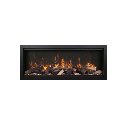 Symmetry 42" XT Electric fireplace comes with your choice of Driftwood, Birch, or Rustic Log media kits OR ICE media kits.