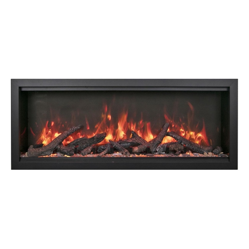Symmetry 34" XT Electric fireplace comes with your choice of Driftwood, Birch, or Rustic Log media kits OR ICE media kits.