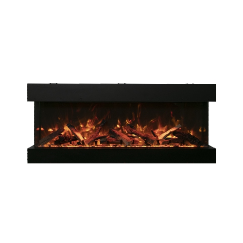 Tru View XL 50" Deep Smart Electric Fireplace comes with your choice of Driftwood, Birch, or Rustic Log media kits OR ICE media kit.