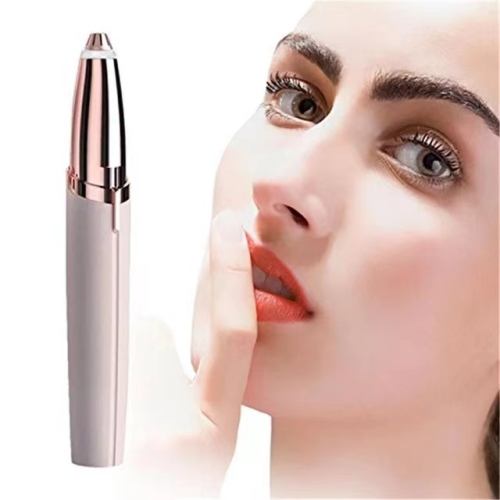 SAGA Eyebrow Hair Remover, Painless Portable Precision Electric Eyebrow Hair Trimmer Portable USB Rechargeable Eyebrow Hair Razor with Light