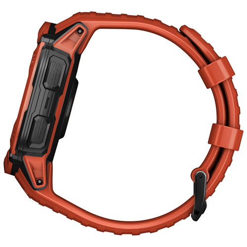 Montre intelligente multisport Bluetooth de 53 mm Instinct 2X Solar de Garmin - Rouge feu
