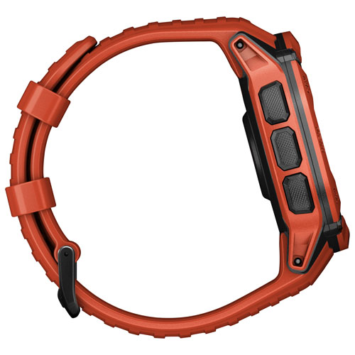 Montre intelligente multisport Bluetooth de 53 mm Instinct 2X Solar de Garmin - Rouge feu