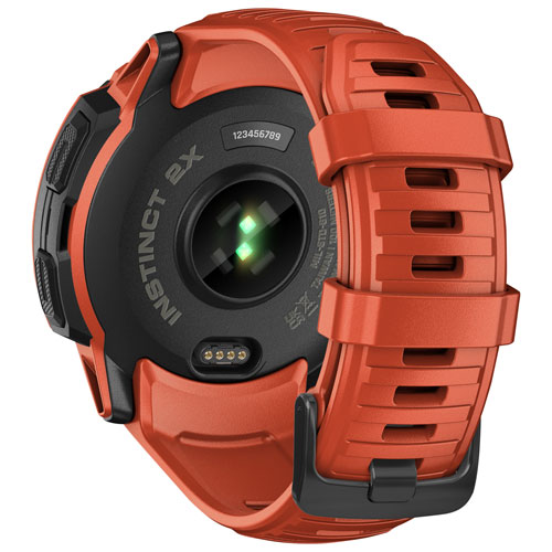 Montre intelligente multisport Bluetooth de 53 mm Instinct 2X Solar de Garmin - Rouge feu