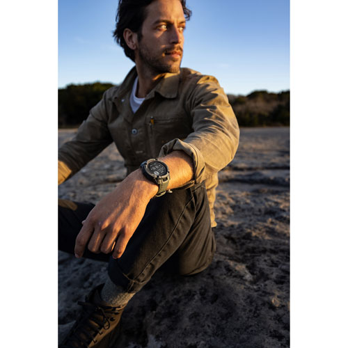 Montre intelligente multisport Bluetooth de 53 mm Instinct 2X Solar de Garmin - Rouge feu