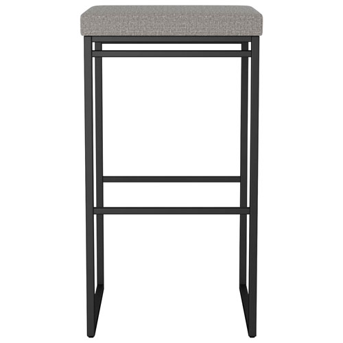 Easy Contemporary Counter Height Barstool - Silver Grey/Black