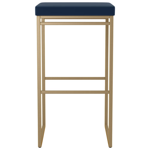 Easy Contemporary Counter Height Barstool - Blue/Golden