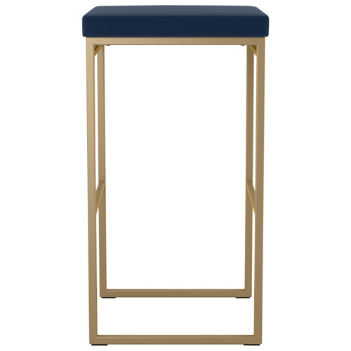 Easy Contemporary Counter Height Barstool - Blue/Golden