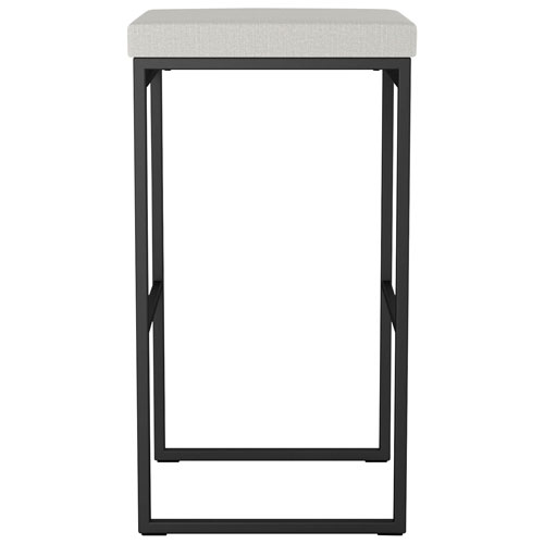 Easy Contemporary Bar Height Barstool - Grey Woven/Black