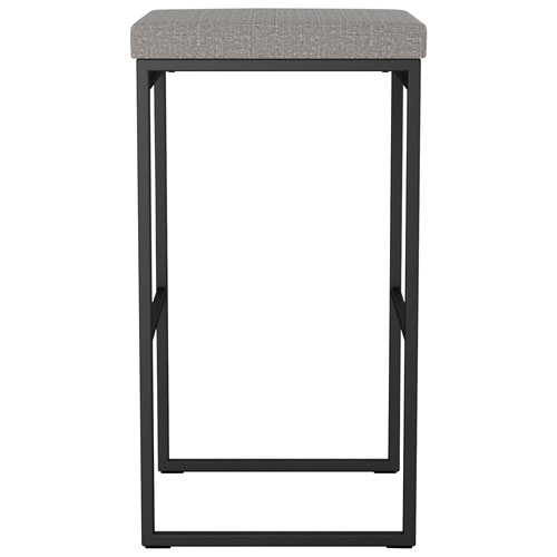 Easy Contemporary Bar Height Barstool - Silver Grey/Black