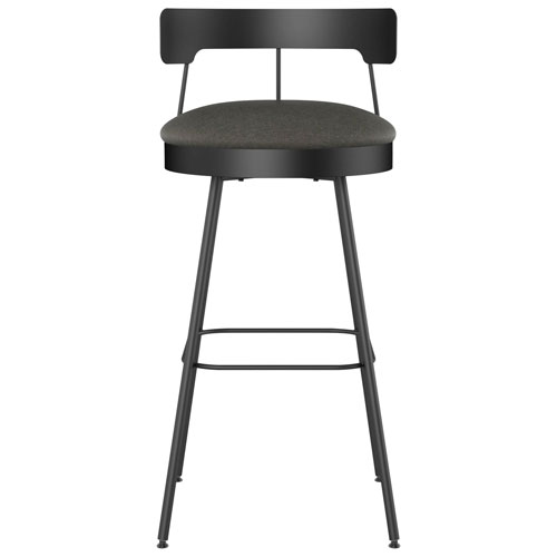 Monza Contemporary Counter Height Barstool - Dark Grey/Black
