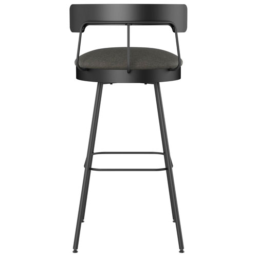Monza Contemporary Counter Height Barstool - Dark Grey/Black