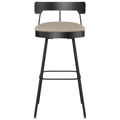 Monza Contemporary Counter Height Barstool - Greige/Black