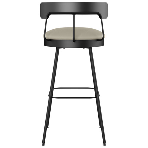 Monza Contemporary Counter Height Barstool - Greige/Black