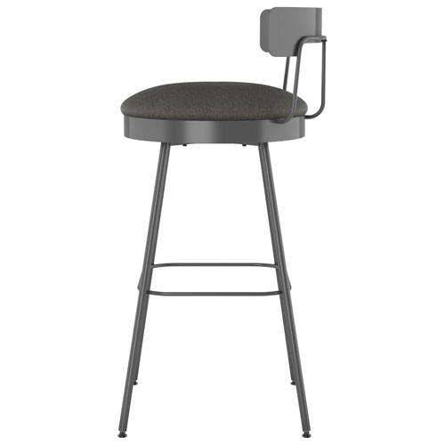 Monza Contemporary Counter Height Barstool - Dark Grey/Dark Grey