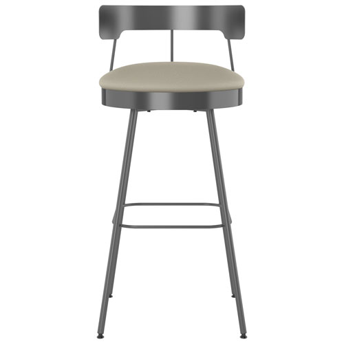 Monza Contemporary Counter Height Barstool - Greige/Dark Grey