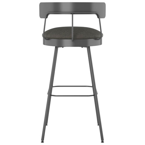 Tabouret de bar contemporain à hauteur de bar Monza - Gris foncé/Gris foncé