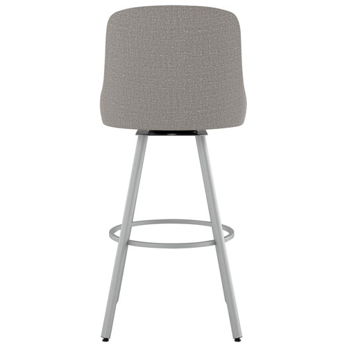 Kelsea Traditional Counter Height Barstool - Silver Grey/Shiny Grey