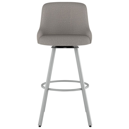 Kelsea Traditional Bar Height Barstool - Silver Grey/Shiny Grey