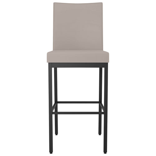 Tabouret de bar traditionnel à hauteur de comptoir Perry - Crème/Noir