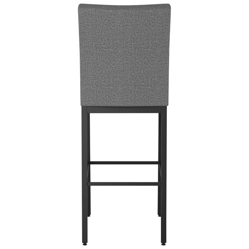 Perry Traditional Counter Height Barstool - Grey Woven/Black