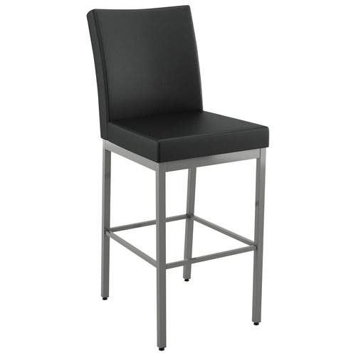 Perry Traditional Bar Height Barstool - Black/Grey