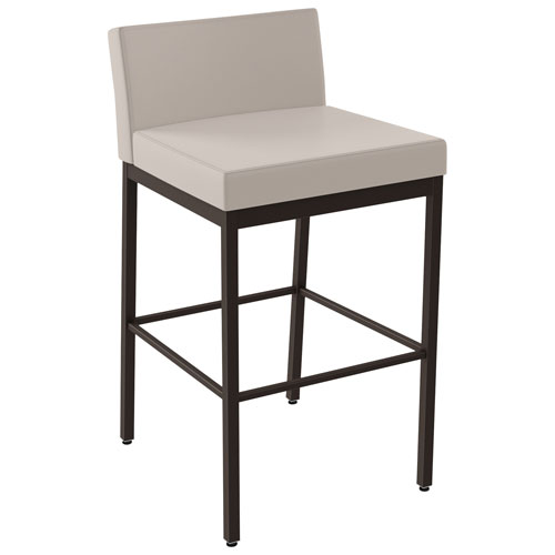 Fairfield Plus Contemporary Counter Height Barstool - Cream/Brown