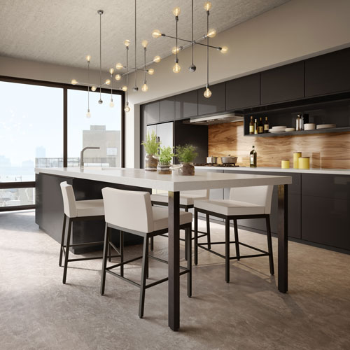 Fairfield Plus Contemporary Counter Height Barstool - Cream/Brown