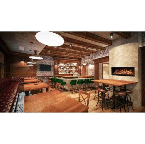 Panorama 88" BI Slim Smart electric fireplace