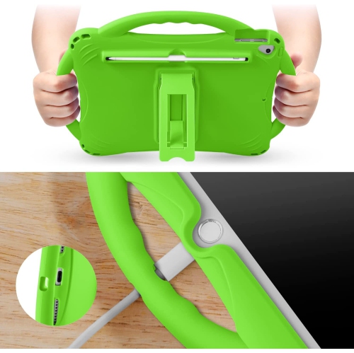 iPad 10.2 case, T iPad 9th/8th/7th Generation Case for Kids with Tempered Glass Screen Protector and Strap, Silicone Shockproof iPad 10.2 inch 2021