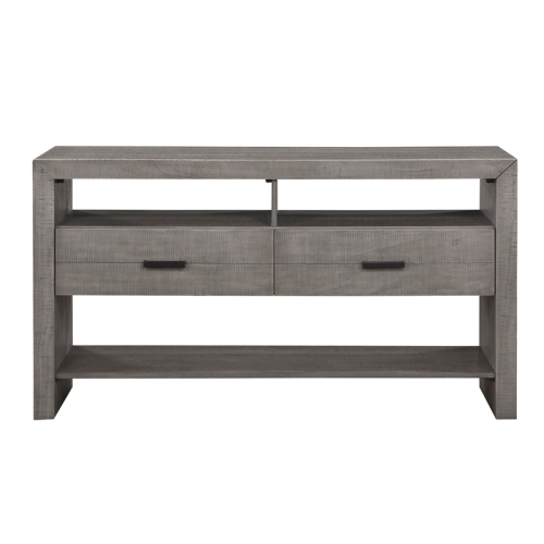 LEXICON  Traditional Wood And Mdf Board Dining Room Server In In Gray