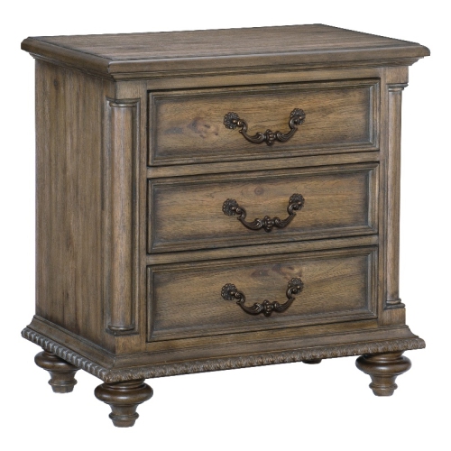 LEXICON  Rachelle Nightstand In Weathered Pecan