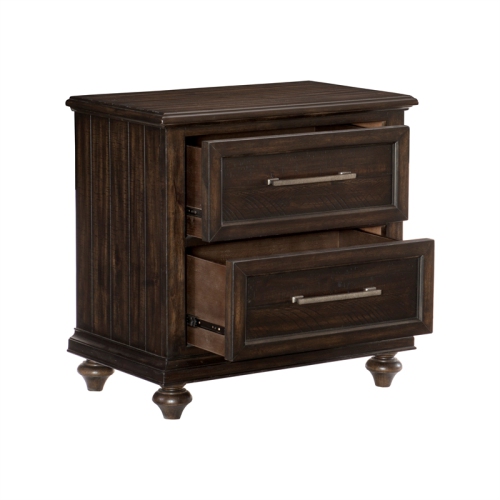 Lexicon Cardano Nightstand in Driftwood Charcoal