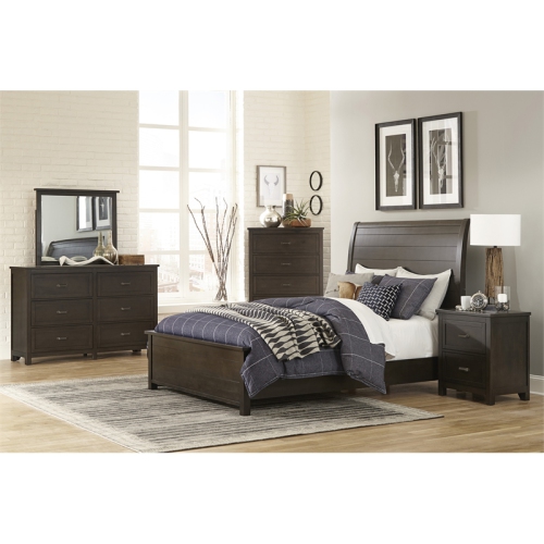 Lexicon Hebron Nightstand in Dark cherry
