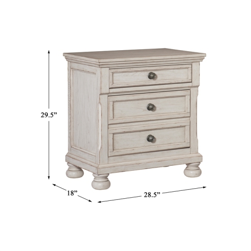 Lexicon Bethel Nightstand in Antique White