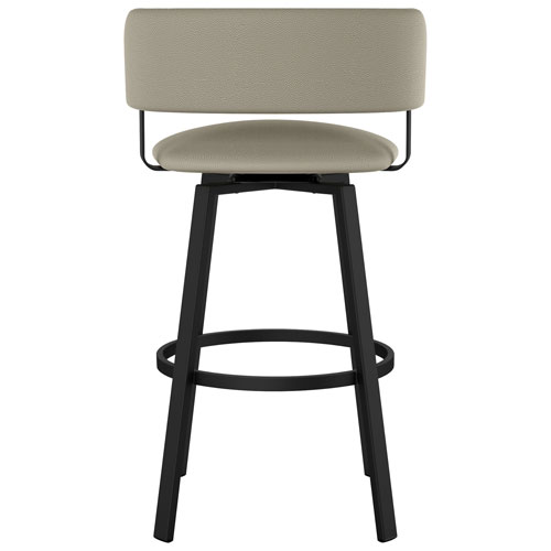 Stinson Contemporary Bar Height Barstool - Greige/Black