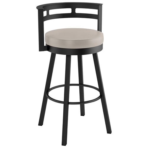 Render Contemporary Counter Height Barstool - Cream/Black