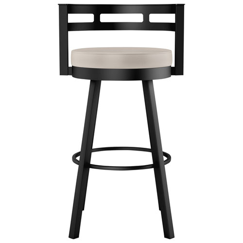 Render Contemporary Counter Height Barstool - Cream/Black
