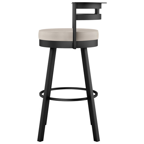 Render Contemporary Counter Height Barstool - Cream/Black