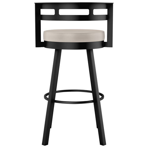 Render Contemporary Bar Height Barstool - Cream/Black