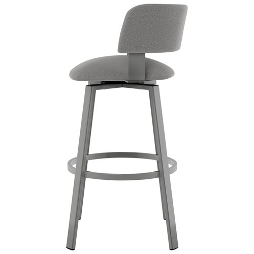 Tabouret de bar contemporain à hauteur de comptoir Stinson - Gris/Gris métallique