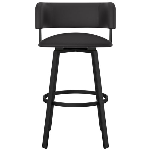 Stinson Contemporary Bar Height Barstool - Black