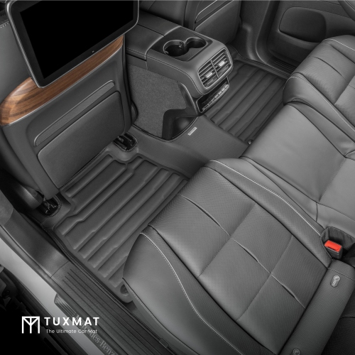 TuxMat - for Mercedes-Benz GLS 7-Seater with Executive Rear Seating Package 2020-2026 Models - Custom Car Mats - Maximum Coverage, All Weather, Laser