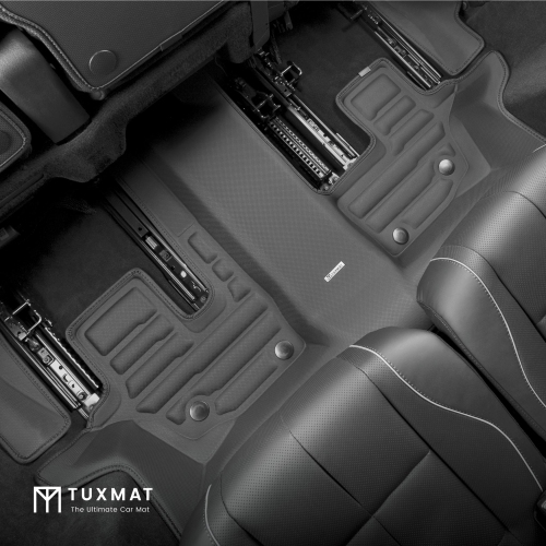 TuxMat - for Mercedes-Benz GLS 7-Seater with Executive Rear Seating Package 2020-2026 Models - Custom Car Mats - Maximum Coverage, All Weather, Laser