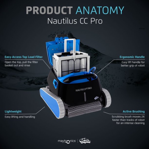 Dolphin Nautilus CC Pro Robotic Pool [Vacuum] Cleaner Wi-Fi
